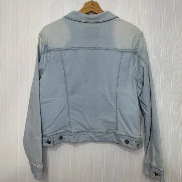 Nine West light wash denim jean jacket XL - Picture 6 of 8